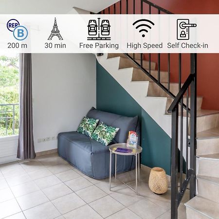 Le Duplex , Proche Gare Rer, Parking, Arrivee Autonome Lägenhet Palaiseau Exteriör bild